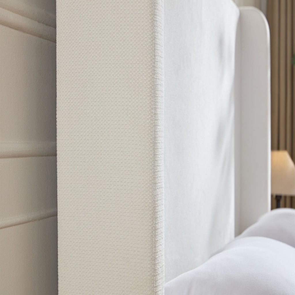 Harper - Tall Headboard Upholstered Bed / High Headboard / Elegant Simplicity / No Box Spring Needed by Unique Piece Furniture
