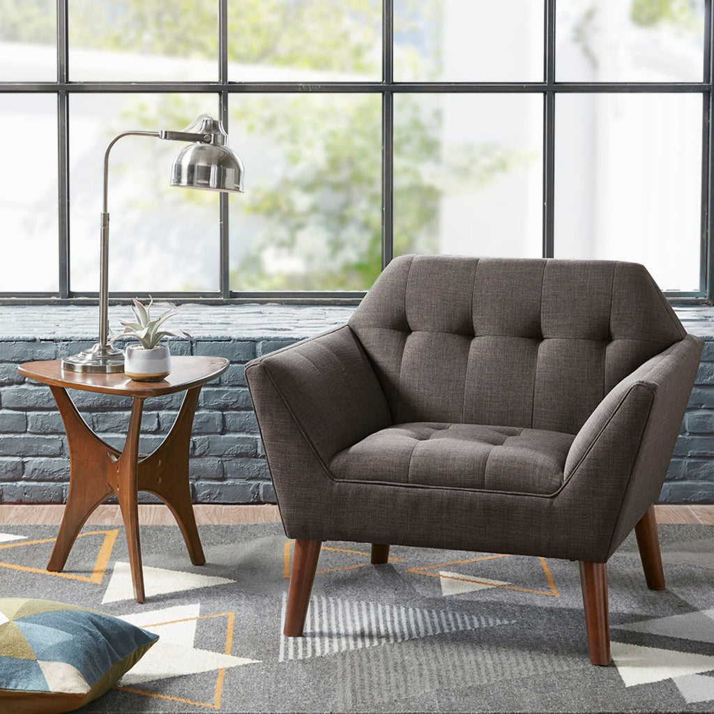 Modern Lounge Chair With Button Tufting by Unique Piece Furniture