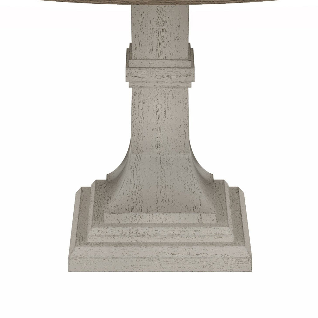 Tannen - Round Dining Table - White And Gray by Unique Piece Furniture