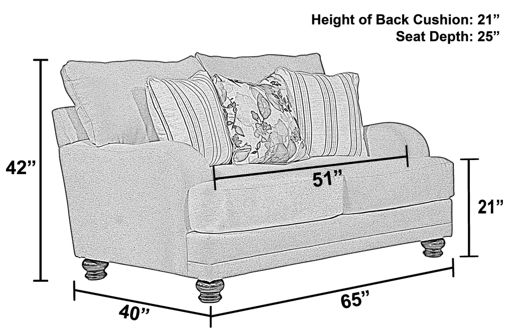 Jonesport - Loveseat - Wheat by Unique Piece Furniture
