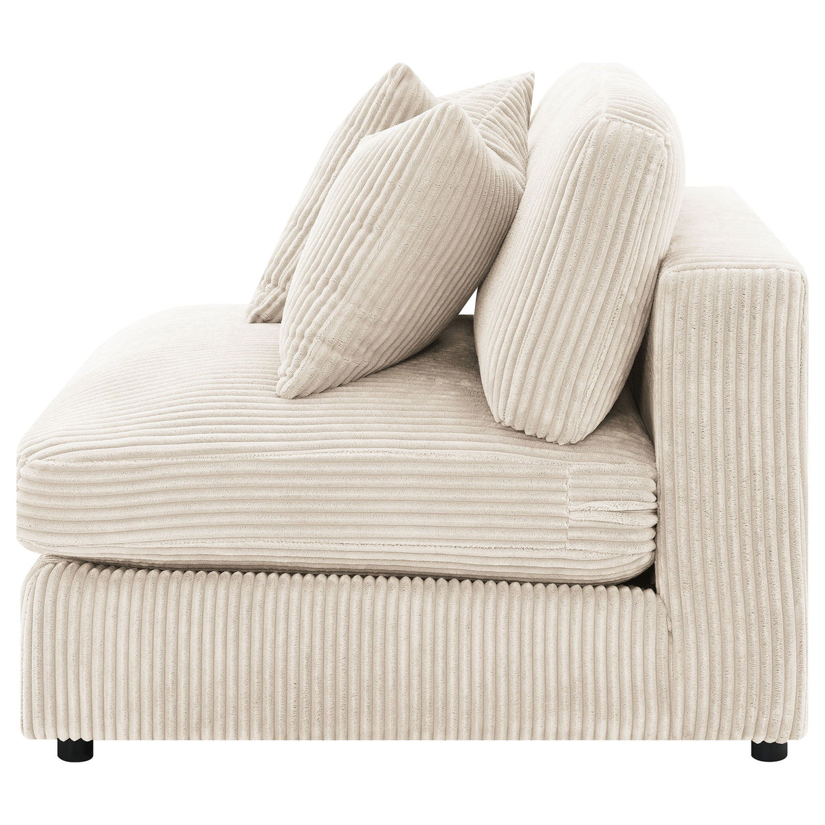 Blaine Upholstered Armless Chair Sand by Unique Piece Furniture
