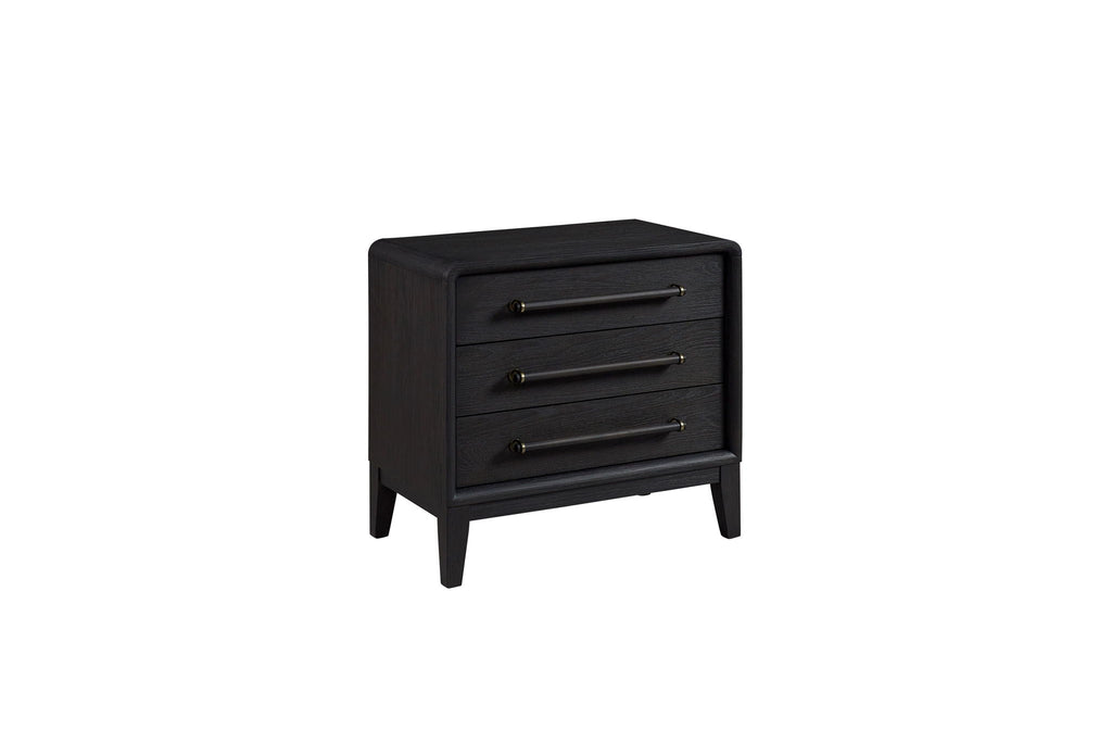 3 Drawer Nightstand With USB - Black by Unique Piece Furniture