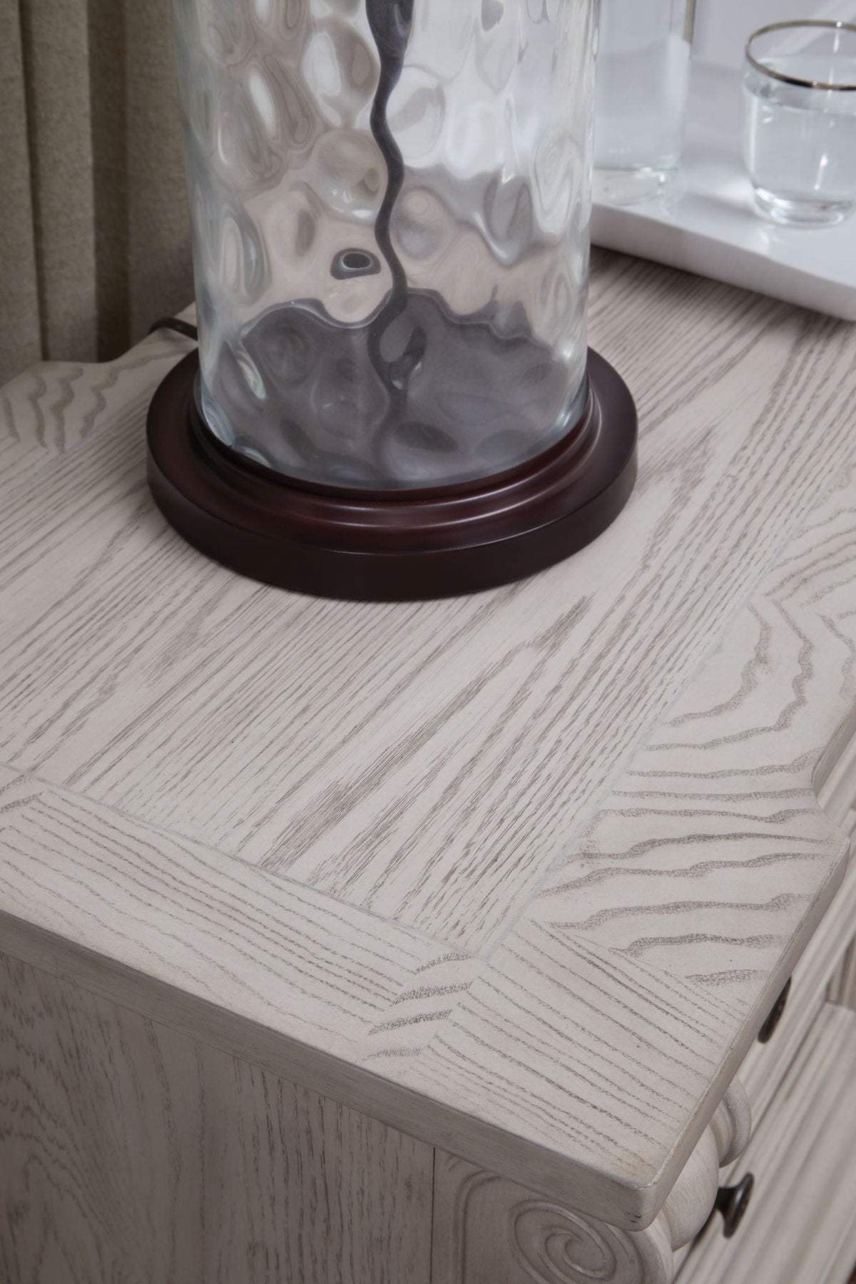 Bruchandi - Three Drawer Night Stand - Antique White by Unique Piece Furniture