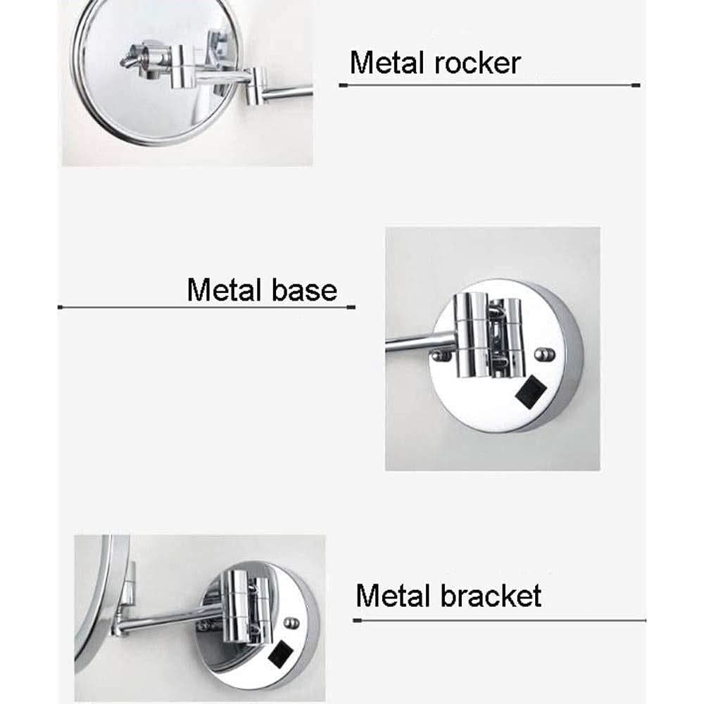 Wall Mounted LED Vanity Mirror With 180 Degree Rotation by ShipItFurniture
