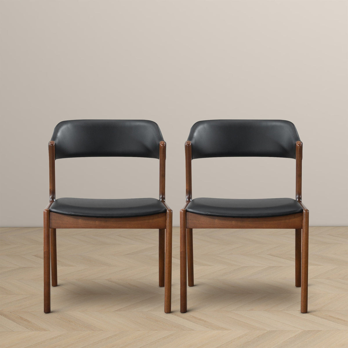 Enzo - Dining Chair (Set of 2) - Black / Brown by Unique Piece Furniture