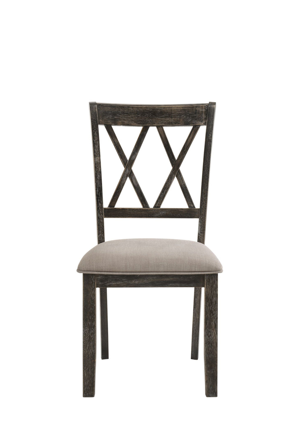 Claudia II - Weathered Side Chair (Set of 2) - Beige / Gray by Unique Piece Furniture