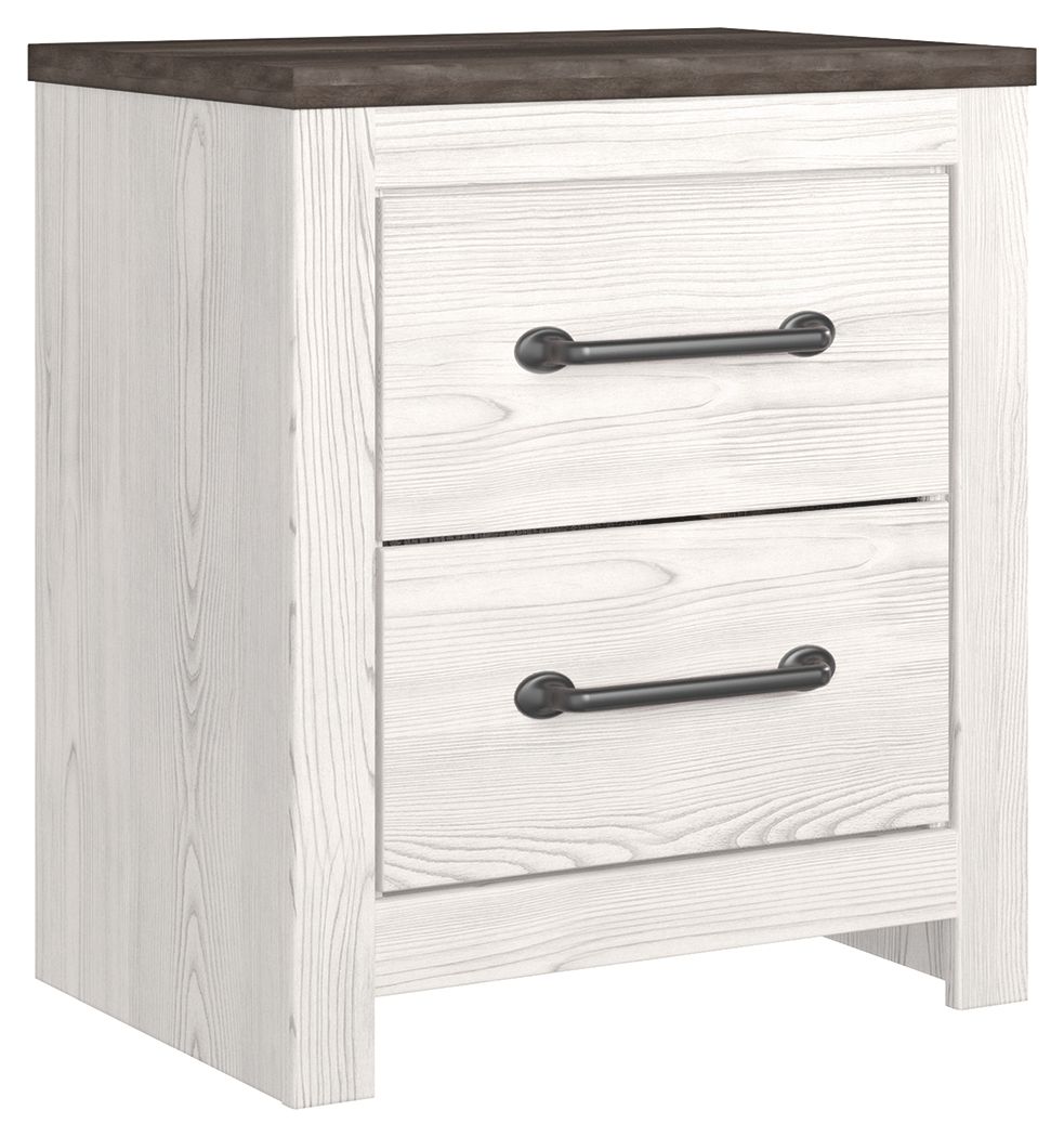 Gerridan - Two Drawer Night Stand - White / Gray by Unique Piece Furniture