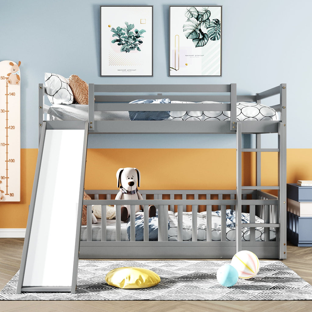 Functional Bunk Bed & Convertible Ladder And Slide by Unique Piece Furniture