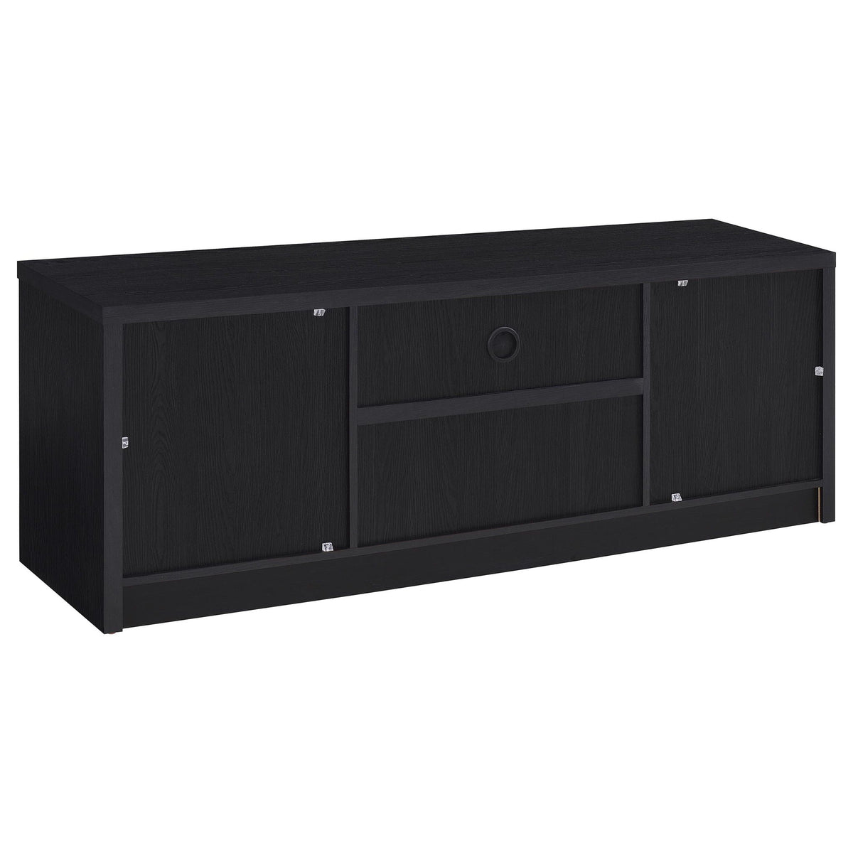 Winfield 60-inch 2-door TV Stand Media Console Black by Unique Piece Furniture