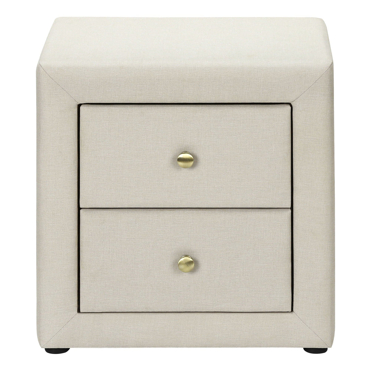 Nightstand, Storage Drawer Versatile Use, Upholstered, Transitional by Unique Piece Furniture