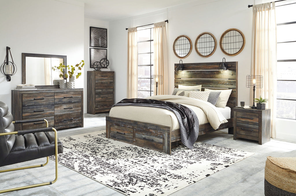 Drystan - Two Drawer Night Stand - Brown / Beige by Unique Piece Furniture