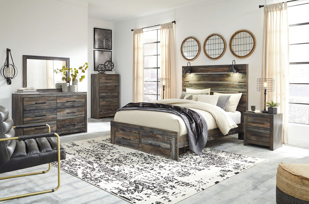 Drystan - Two Drawer Night Stand - Brown / Beige by Unique Piece Furniture