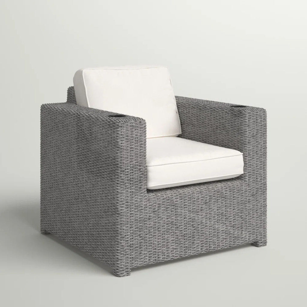 Elegant Patio Chair With Cushions - Gray by Unique Piece Furniture