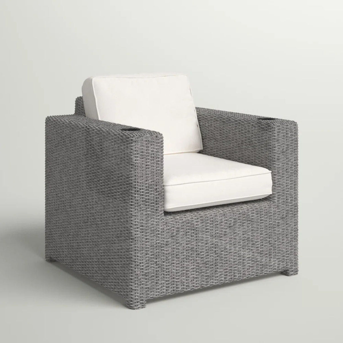 Elegant Patio Chair With Cushions - Gray by Unique Piece Furniture