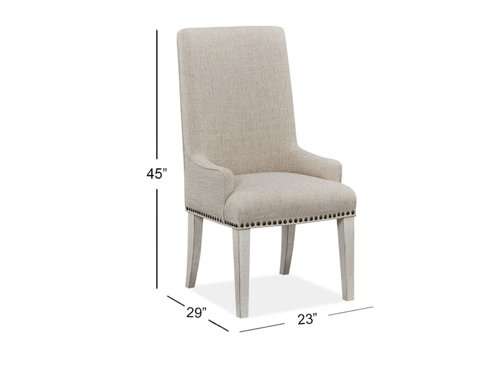 Bronwyn - Upholstered Host Side Chair (Set of 2) - Alabaster by Unique Piece Furniture