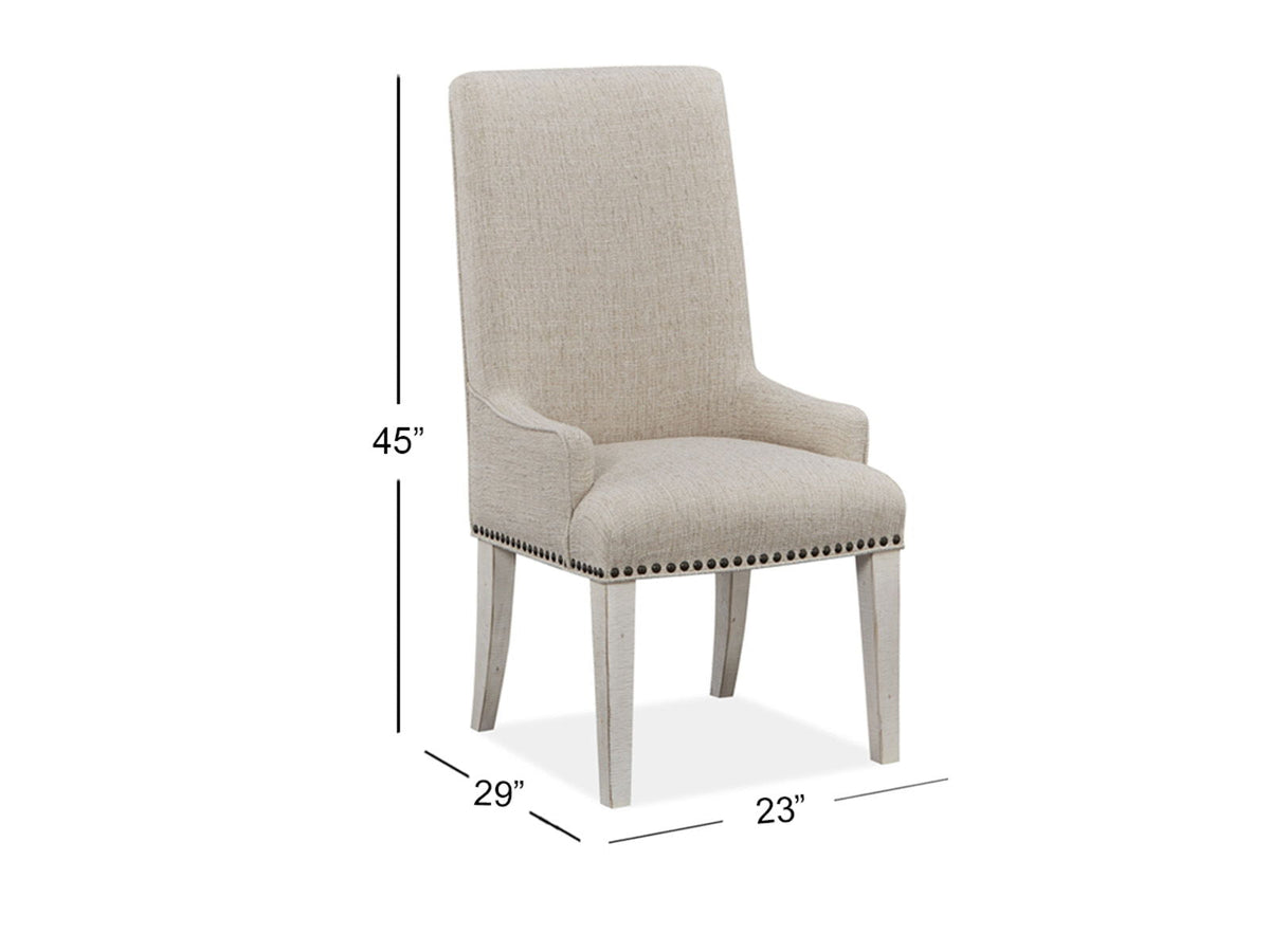 Bronwyn - Upholstered Host Side Chair (Set of 2) - Alabaster by Unique Piece Furniture