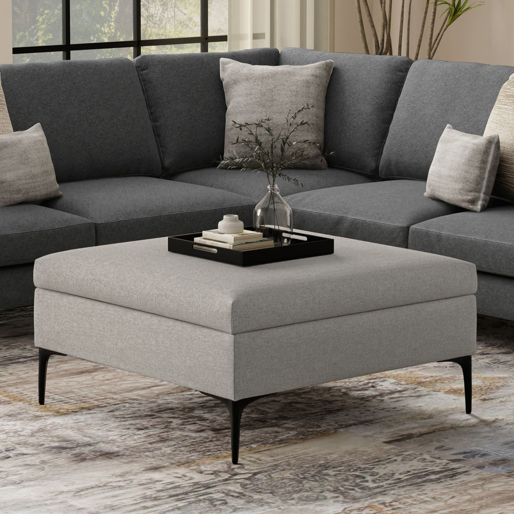 Rebecca - Multifunctional Coffee Table Storage Ottoman With Lift Up Lid by Unique Piece Furniture