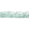 8mm Aquamarine Plain Pear Beads, 13 inch by The Bead Traders