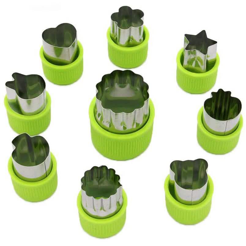 9-Pieces Set: LENK Vegetable Cutter Shapes by DailySale