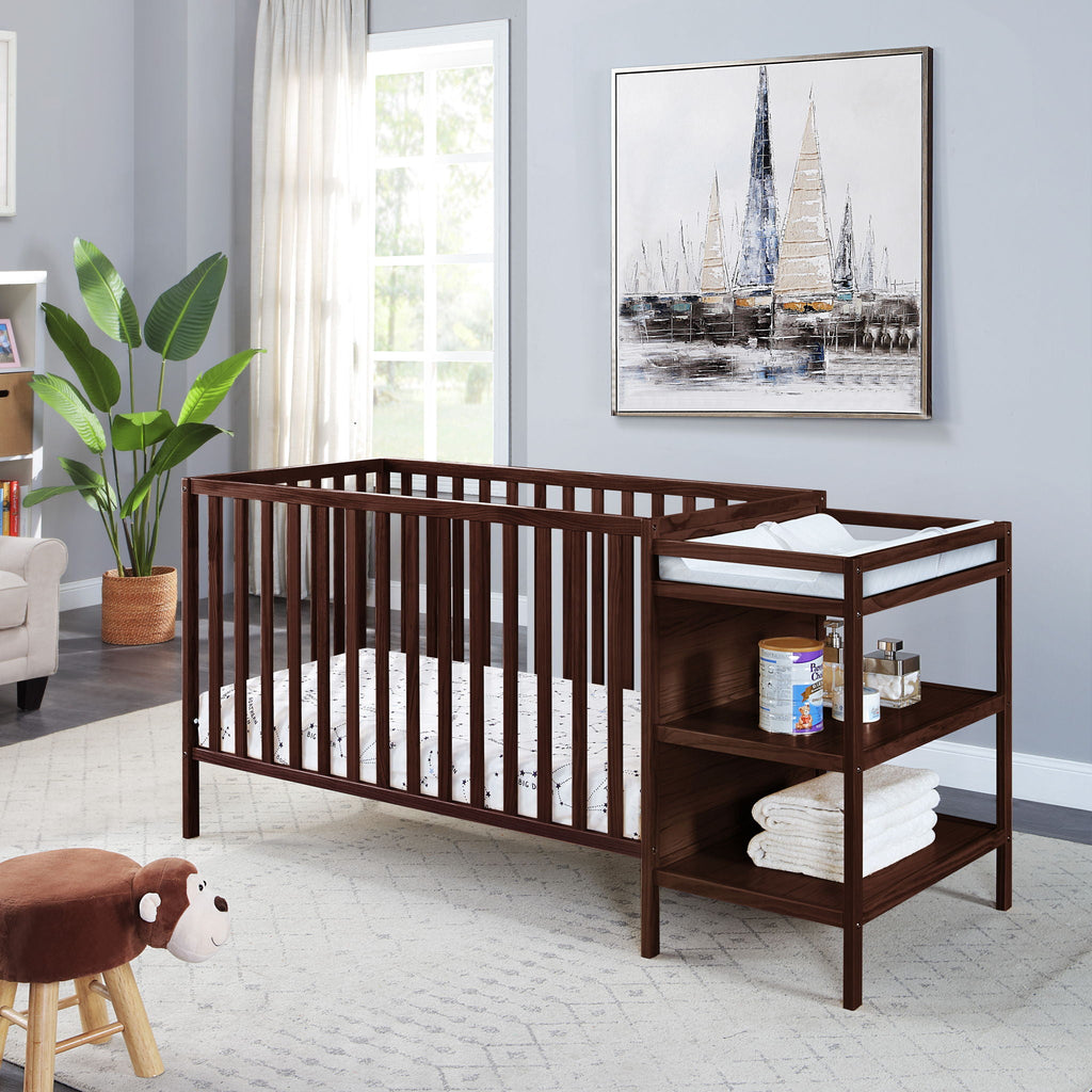 Palmer - 3-in-1 Convertible Crib / Changer Combo by Unique Piece Furniture