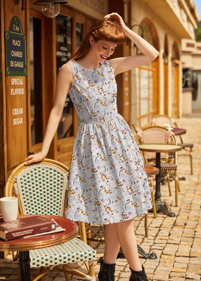 Pollinators Vintage Dress by Retrolicious