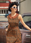 Mushroom Collared Dress by Retrolicious