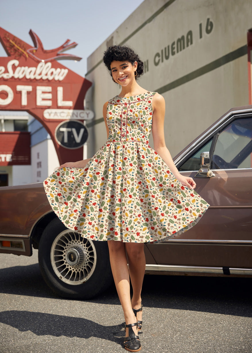 Elizabeth Dress in Woodlands by Retrolicious