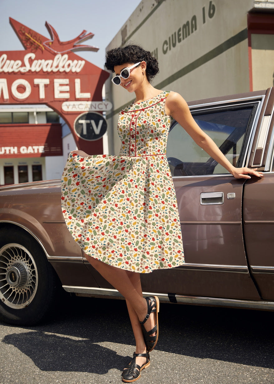 Elizabeth Dress in Woodlands by Retrolicious