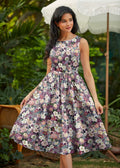 Floral Midi Dress by Retrolicious