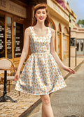 Snacks Shorter Length Fit & Flare Dress by Retrolicious