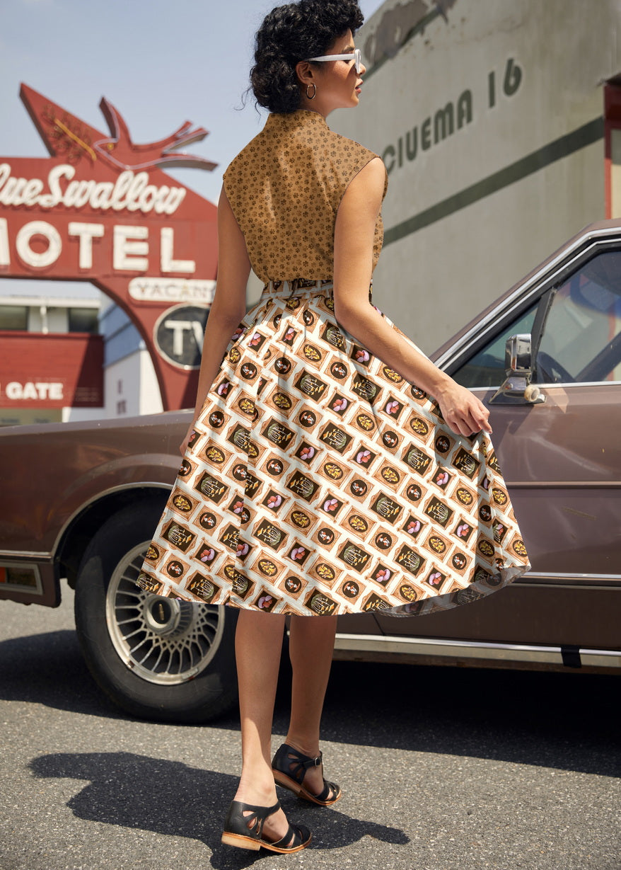 Mushrooms Doris Skirt by Retrolicious