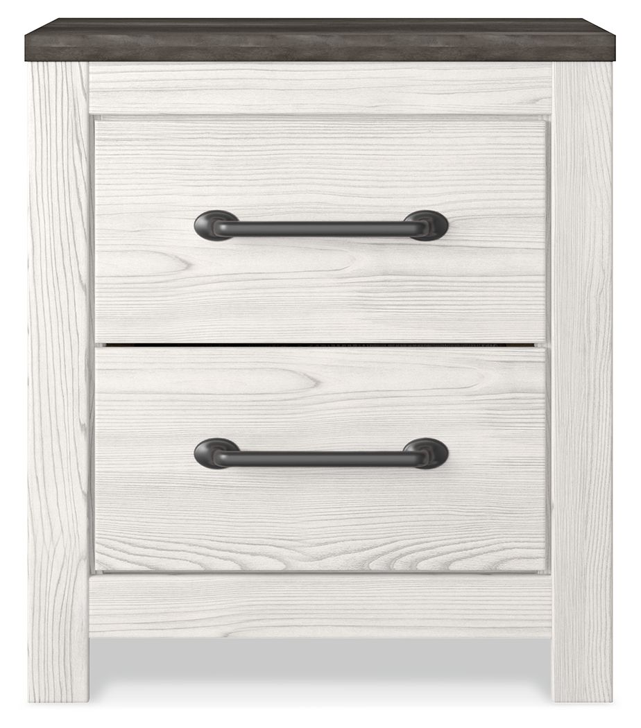 Gerridan - Two Drawer Night Stand - White / Gray by Unique Piece Furniture