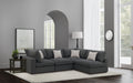 Serene 4-piece Upholstered Modular Sectional Sofa Charcoal by Unique Piece Furniture