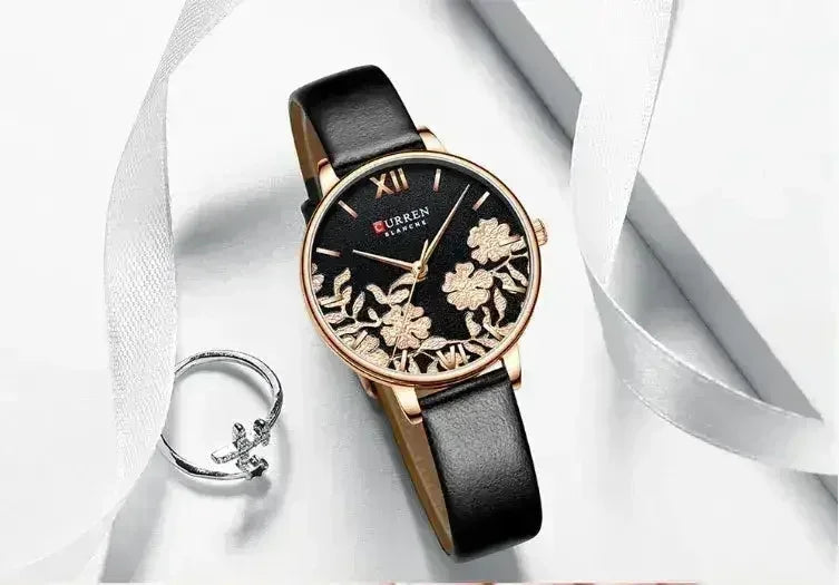 Picturesque Women's Watch | 541253 – Floral Elegance Timepiece by Femstylo