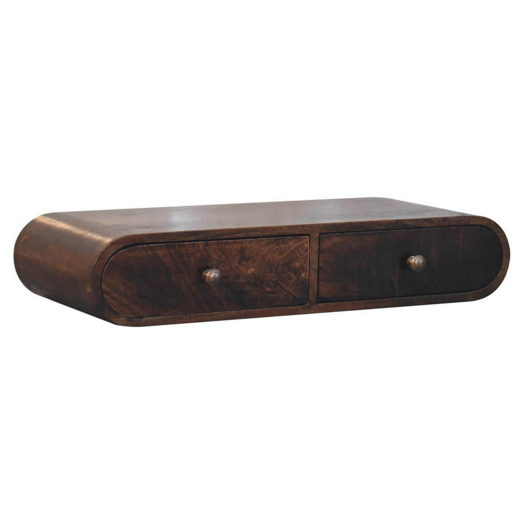 Wall Mounted Console Table - Walnut by Unique Piece Furniture