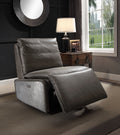 Metier - Power Motion Recliner - Gray / Aluminum by Unique Piece Furniture