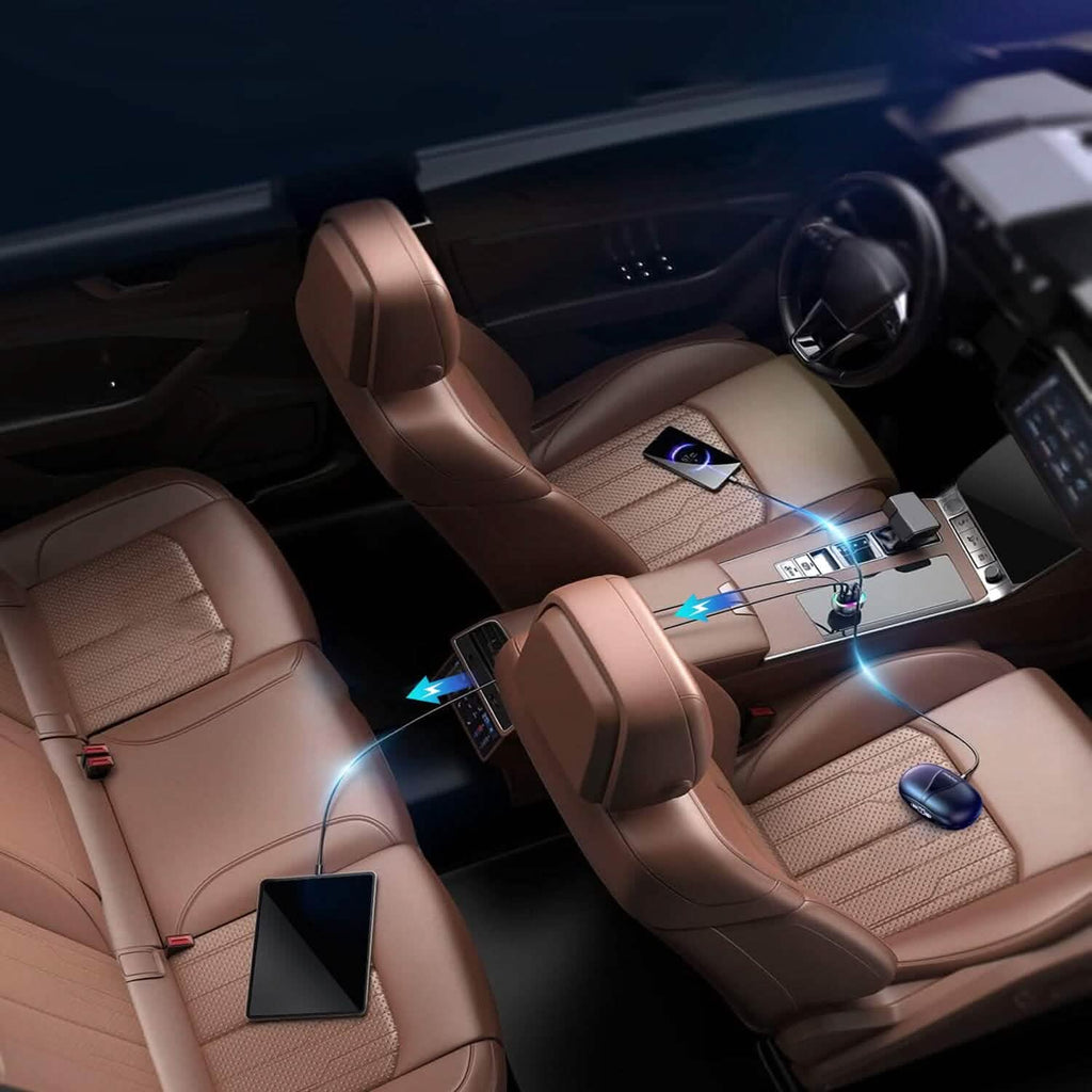 90W 3 Ports Fast Car Charger USB and Type C by DailySale