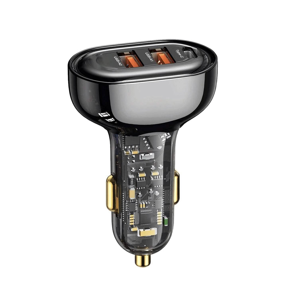 90W 3 Ports Fast Car Charger USB and Type C by DailySale