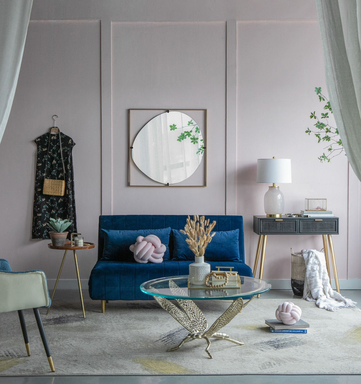 Poppy Mirror With Metal Frame Contemporary Design For Bathroom, Entryway Wall Decor by Unique Piece Furniture