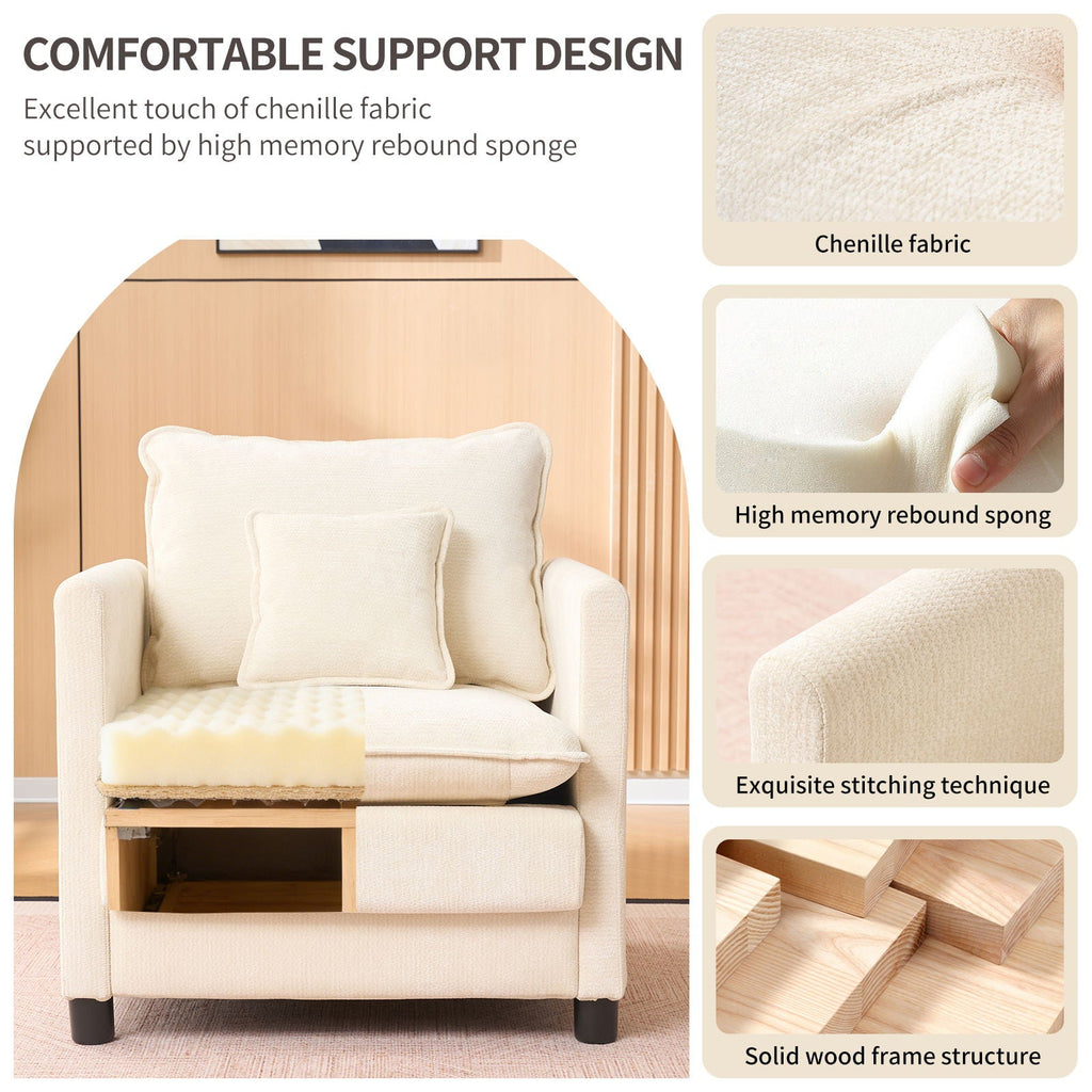 Modern Reading Armchair by Unique Piece Furniture