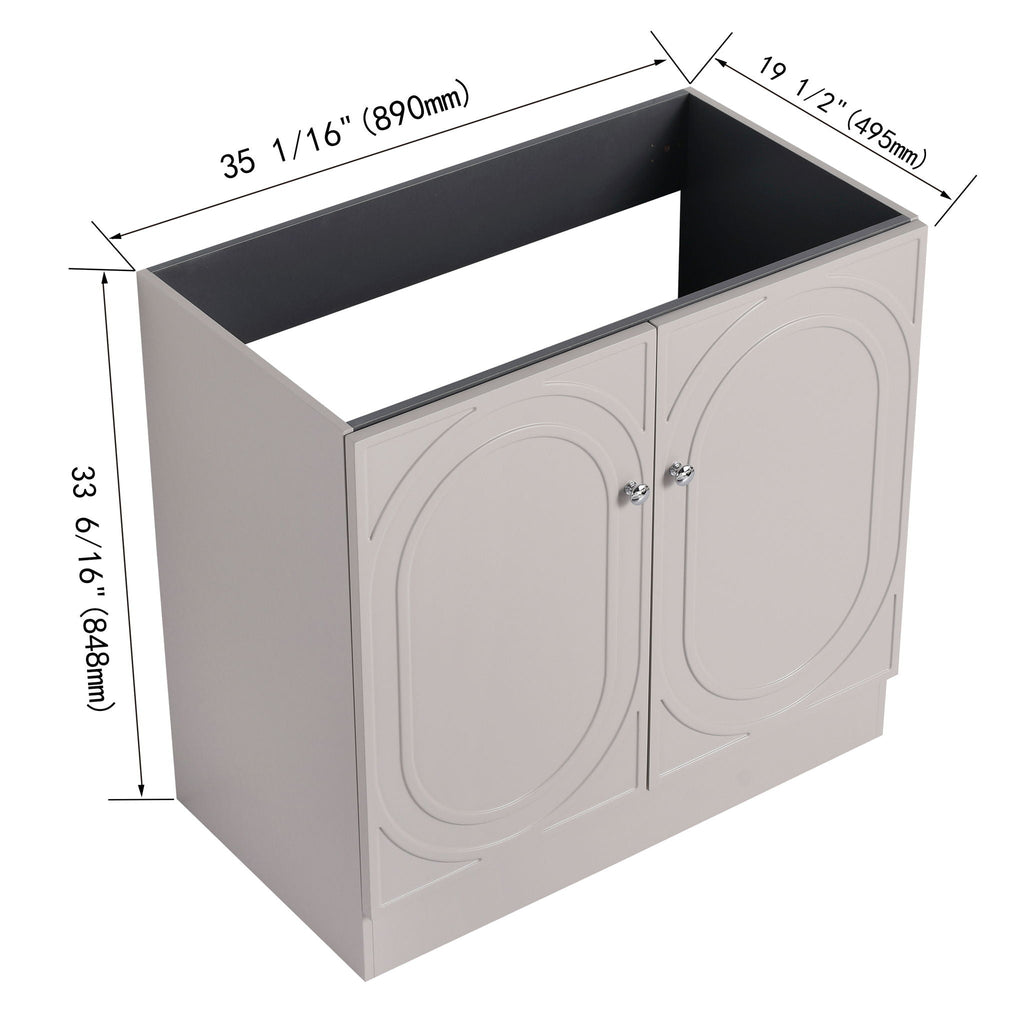 Modern Freestanding Bathroom Vanity With Soft Close Cabinet Doors by Unique Piece Furniture
