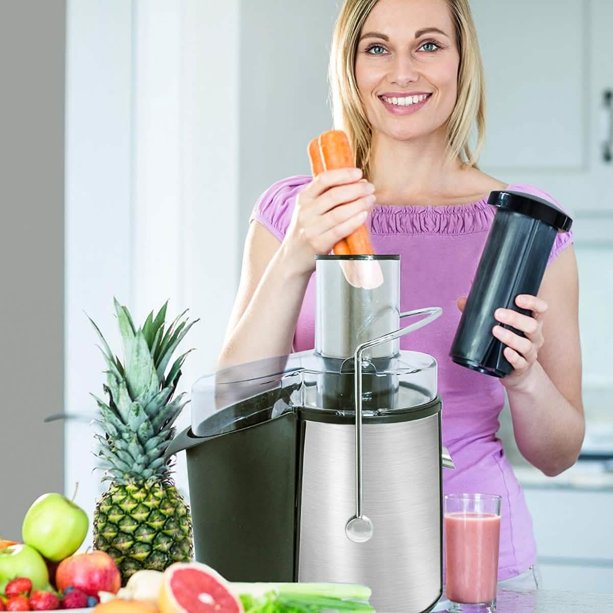 Courant Juice Extractor with 1.8L Extra Large Pulp Bin by DailySale