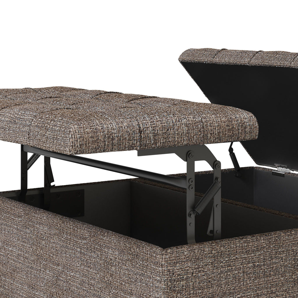Harrison - Upholstered Coffee Table Storage Ottoman by Unique Piece Furniture