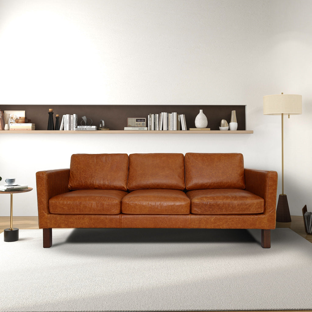 Memphis - Waxy Sofa - Cognac by Unique Piece Furniture