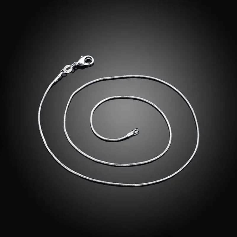 925 Sterling Silver 1mm Necklace Chain by DailySale