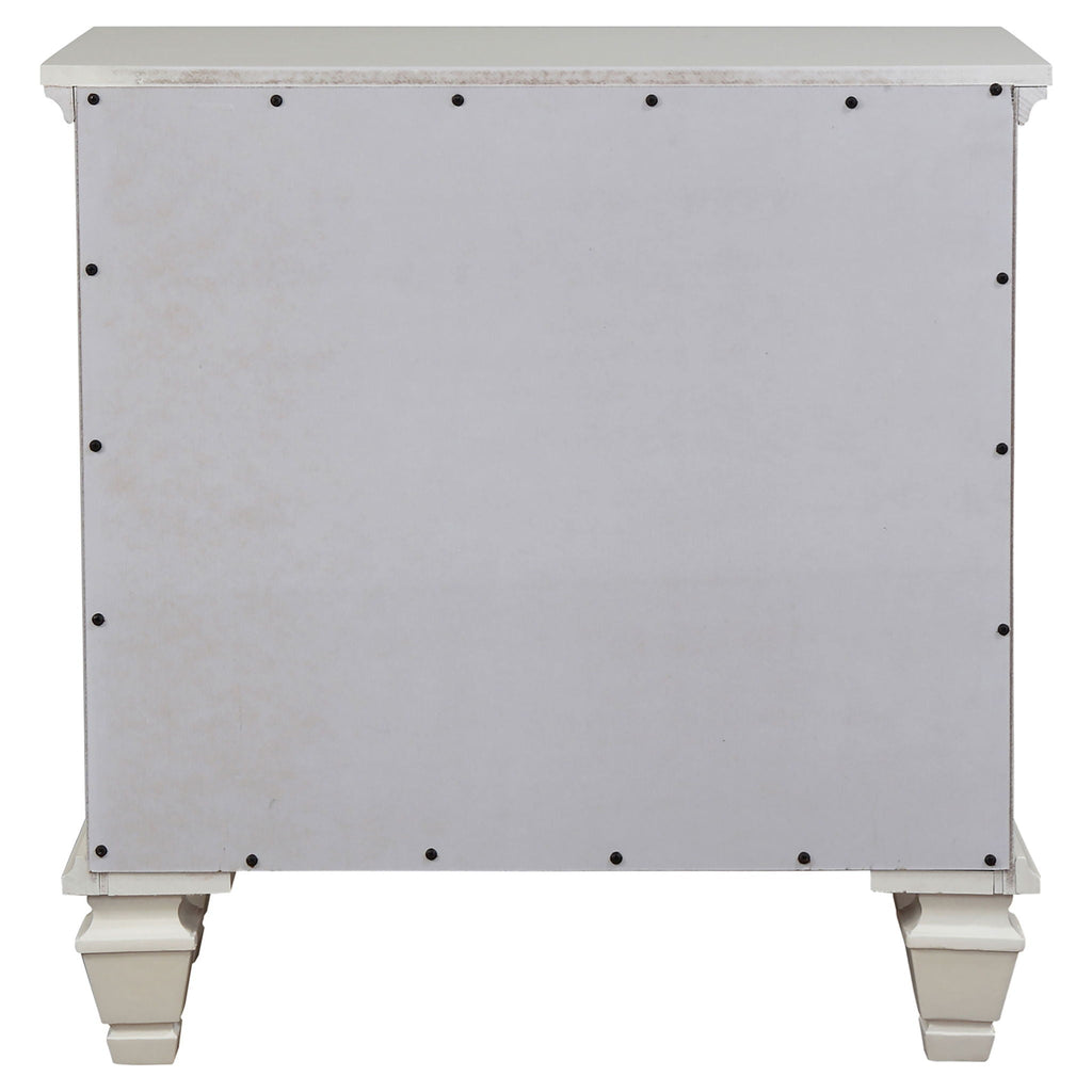 Sandy Beach 3-drawer Nightstand Cream White by Unique Piece Furniture