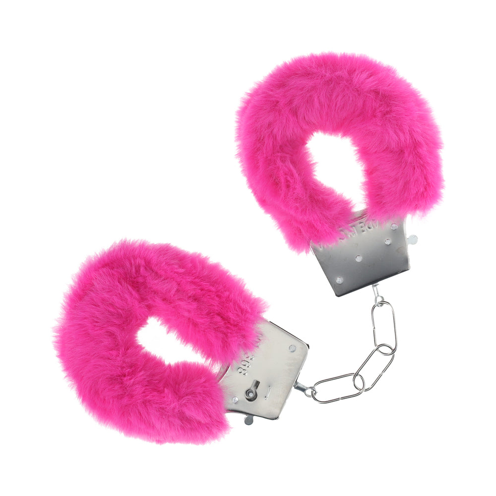 Ouch! Classic Fluffy Handcuffs Pink by Shots America LLC