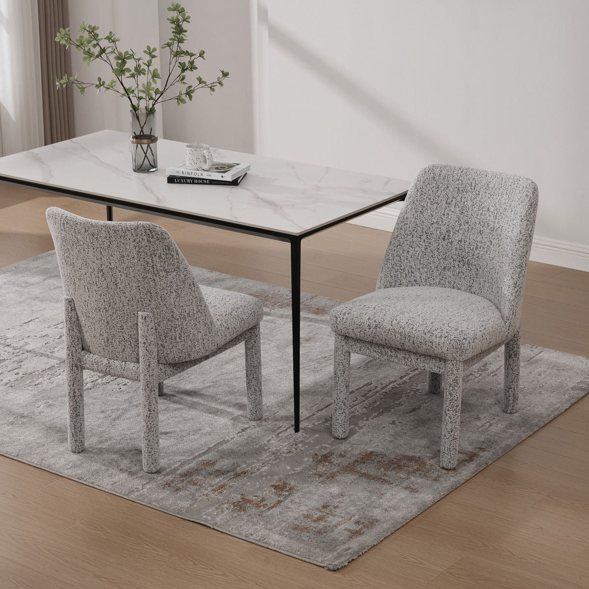 Wide Minimalist Dining Chair by Unique Piece Furniture