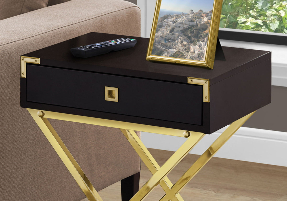 Accent Side Table, Storage Drawer, Stylish Design Contemporary & Modern by Unique Piece Furniture