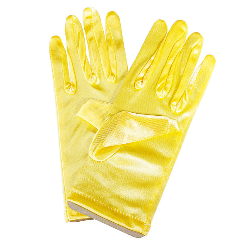 Bridal Wedding Gloves Short Satin Dress Cheongsam Gloves by My Store